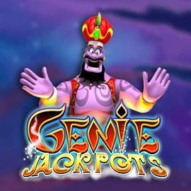 Genie Jackpots slot logo by Blueprint Gaming at Lucky 7 Casino